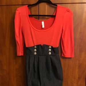 Xhilaration Two Tone Mini Dress